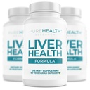 PUREHEALTH Pesquisa Saúde do fígado – Liver Cleanse Detox & Repair Support Supplement- with Milk Thistle, Pó de Açafrão, Dandelion, Alcachofra, Raiz de beterraba, Ginger, L Cysteine HCL & More - 180 Cápsulas