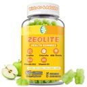 Zeolite Gummies para Crianças,Mulheres e Adultos, Puro Zeolite Clinoptilolite, chlorela, Milk Thistle & Vitaminas-Heavy Metal, Foco, Gut & Imune Suporte, Vegan, Açúcar Livre, Apple Flavor, 60 Contagem