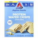 Atkins Anytime Snacks, Protein Wafer Crisps, Lemon Creme, 5 barras, 1,27 oz (36 g) Cada