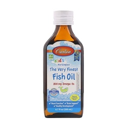 Carlson Kid's The Very Finest Fish Oil, Lemon, Norwegian, 800 mg Omega-3s, 200 mL