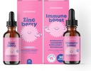 JoySpring Zinco com Suplemento Líquido de Vitamina C Suporte Imune para Crianças, 1 fl oz