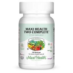 Maxi Saúde Dois Completo - Multivitamínicos e Minerais - Potência total - 120 Cápsulas - Kosher