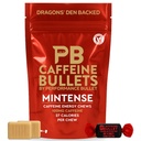 Atualização de gel de energia de bala de cafeína - mastigar hortelã *16 – Mais rápido Boost do que tablets e pastilha elástica. 100mg por serviço - Ciência do esporte para corrida, ciclismo, jogos e pré-treino Endurance Kick.