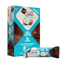 Nugo Slim Chocolate Escuro Coco Torrado, 16g Proteína Vegan, 3g Açúcar, 7g Fibra, Baixo Carb Net, Keto Friendly, Sem glúten, 24 Contagem