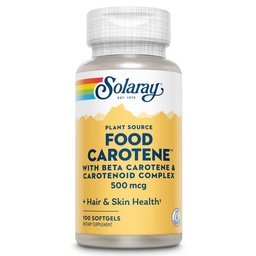 SOLARAY Food Caroteno, Vitamina A 10000 UI