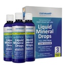 Liquid Mineral Drops - Trace Mineral Supplement (Traço Mineral Supplement) Mineral Spectrum Full Minerals (Magnésio Líquido Iônico), Cloreto, Potássio (Baixa Energia de Sódio), Eletrólitos (Fornecimento de 288 dias), 8 fl oz (Pacote de 3)