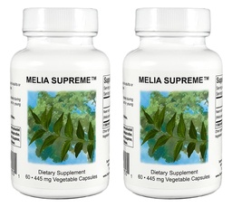 Supreme Nutrition Melia Supreme, 60 cápsulas vegetarianas de folhas de Neem em pó puro (Pack of 2)