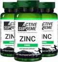 3 Pacote Citrato de zinco 50 mg - Suplemento para apoiar sistema imunológico e saúde reprodutiva