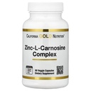 California Gold Nutrition Zinc-L-Carnosine Complex, 90 bonés vegetarianos