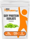 BulkSupplements.com Soja proteína isolate pó - Vegan proteína em pó, sem sabor - Puro e sem glúten, 30g por serviço, 250g (8.8 oz) (Pack of 1)