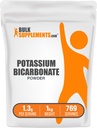 BulkSuplements.com Pó de bicarbonato de potássio - grau alimentar de bicarbonato de potássio, suplemento mineral - sem glúten, 1,3g por serviço, 1 kg (2,2 lbs) (Pacote de 1)