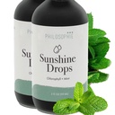 Philosophie Liquid Chlorophyll Sunshine Drops for Water | Organic Chlorophyll Drops with Mint for Detox, Internal Deodorant & Energy Boost | Natural Vegan Supplement, Non-GMO, 2oz (6 oz.)