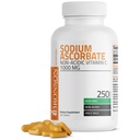 Bronson Ascorbato de sódio Não Acidic Vitamina C 1000 Mg Comprimidos - Gentil Sobre o Estômago - Imune Sistema Booster - Poderoso Antioxidante - Suplemento não-GMO Vitamina C, 250 Contagem