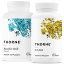 THORNE - Imune & Wellness Suporte Bundle - Ácido Asórbico e Vitamina D-5000 - Antioxidante & Imune Função - 60 Servings