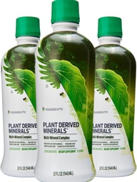 Minerais líquidos derivados da planta da juventude - 77+ Minerais naturais inalterados - 19.000mg Sólidos minerais da planta - Forma coloidal Shale Humic - (32 oz Pack of 3)