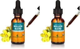 Herb Pharm Certified Organic Mullein Blend Liquid Extract for Respiratory System Support - 1 Ounce (Pack of 2)