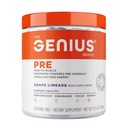 Gênio Pré-Cafeína-Free Pré-treino Boosted Energy, Focus, Performance Nootropic Formula AlphaSize, Citrulina Malate, CarnoSyn Beta Alanine Endurance, Stamina, Recovery, 20 Servings - Grape Limeade