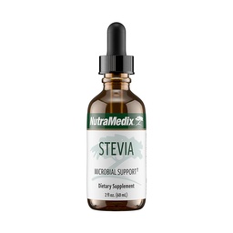 NutraMedix doce folha estevia gotas líquidas - Adoçante sem açúcar de puro extrato de folha Stevia para suporte microbial - Baixo carbono, sem açúcar adicionado (2 oz / 60 ml)