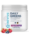 REVIVE MD Daily Green Powder Superfood (Fresh Berry) - Supergreens Powder para apoiar os níveis de energia - Suco verde que melhora a ingestão de fibras - Legumes suporta a digestão e a saúde do intestino