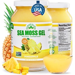 Wildcrafted Irish Sea Moss Gel □ Made in USA Rico em Vitaminas & Minerals □ Sea Moss Gel Raw