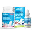 Milkaid Lactase Enzima Gotas Comprimidos para Lactose Intolerância Alivio □ Previne Gás, Bloating & Diarrhea ; Dairy Digestive Supplement