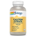 Citrato de Cálcio Solaray com Vitamina D3 1000mg - Força óssea e suporte de dentes saudáveis - Fórmula de Digestão Gentil - Laboratório verificado, garantia de 60 dias - 60 Servings, 240 Cápsulas