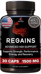 HGH Suplementos para homens e mulheres - Regains Starter Pack, Natural Anabolic Muscle Growth Building GH & Human Growth Hormone for Men, Muscle Builder for Men, Muscle Recovery Supplement, 30 Protein Pills