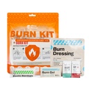 RHINO RESCUE Burn Kit, 4pcs Dressings de queimadura 4x4”, 8pcs Burn Gel Packets 3.5g, 4pcs Burn Pads, Kit de primeiros socorros aliviando alívio creme com bandagem, luvas de nitrilo, tesouras, fita, HSA /FSA elegíveis