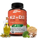 NutriFlair Vitaminas D3 (5000iu/125mcg) + K2 (como Mk7) - Feito com Ingredientes Baseados em Plantas Plus Extrato de Pimenta Negra BioPerine, 90 Cápsulas - Suporta Imune Saudável, Coração e Saúde - Pílulas Não-GMO