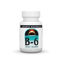Fonte Naturals Vitamina B-6 100mg, suporte do sistema imunológico, 100 comprimidos