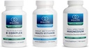 Equilife - Complexo B Ativado (60 ct.), Magnésio de Espectro Completo (180 ct.), Multi-Vitamina Ativada Diariamente (30 Servões)