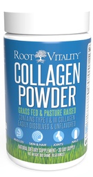 Raiz Vitalidade Colágeno Peptídeos Pó - Grama-Fed, Pastura-Criado Suplemento de proteína hidrolisada para a pele, cabelo, e unhas - Não-GMO, Zero Açúcar Suplemento diário para homens e mulheres (30 Servões)