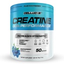 Cellucor Creatina em pó, sabor de framboesa azul - Aumenta a força, massa muscular magra e resistência, Creatina micronizada para absorção rápida, 5g Creatina por serviço, 50 Servings