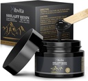 Puro Himalaia Resina de Shilajit Orgânico - 600mg Shilajit para homens e mulheres, Himalaia natural Shilajit com ácido fulvico e 85+ Trace Minerals Suplemento para aumento de energia e apoio imunológico, 30 Grams