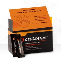 Creatina micronizada Mono-hidratada + GAA + Aumentar a Força, Sem Retenção de Água , Aumenta a Memória e Foco , Pacotes de Servidor Único , 60 Sachês, 30 Servings ,