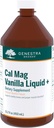 Genestra Marcas Cal Mag Vanilla Líquido + □ Suplemento Cálcio- Magnésio 15,2 fl. oz.