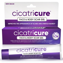 Cicatrização Gel de cicatriz avançado para rosto e corpo - Resultados comprovados em 2 semanas, Tratamento de cicatrizes para cicatrizes cirúrgicas, Marcas de alongamento, cicatrizes de queimaduras e lesões, Acne Scar Tratamento, 1 oz (28 g)