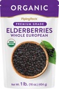 Piping Rock Elderberries Seco Orgânico □ 1lb Bulk Supplement .