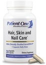 Paciente Um Cabelo, Pele e Cuidados com as unhas, Suplemento para apoiar unhas fortes, e cabelo saudável e pele * , com queratina, colágeno e mais 30 cápsulas