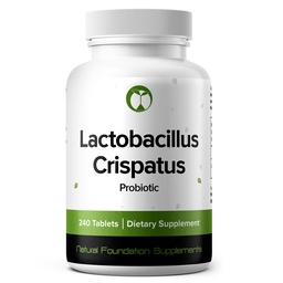 Lactobacillus Crispatus Probiótico 240 Comprimidos (4 Mês de Fornecimento) – Deformação Pesquisada LCR86 – 3 bilhões de UFC – Apoio à Saúde Digestivo e Vaginal – Certificado GMP (240, Lactobacillus Crispatus)