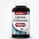 Lab - D-glucarato de cálcio, Cálcio 1000mg -120 Caps, Suplemento de cálcio- Suporte de menopausa- Hormônio Harmonia- Detox- Detox Cleanse- Ultra alta Absorção- Cálcio, Calcio.