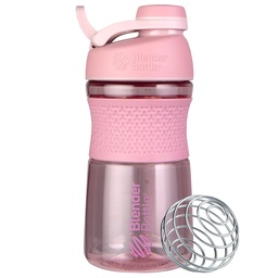 BlenderBottle SportMixer Shaker garrafa perfeita para batidos de proteína e pré-treino, 20-onça, rosa