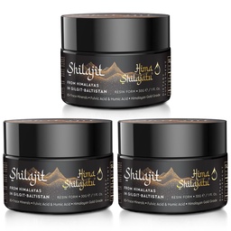 Shilajit Puro Himalaia Resina Orgânica Shilajit - Grau de ouro 100% Pureza Shilajit com ácido fulvico e 85+ Trace Minerals Complexo para energia e suporte imunológico, pacote de 3 (6 meses de fornecimento)