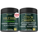 Pacote 5in1 Suplemento de Raiz Valeriana e Suplementos Premium Ceilão Canela