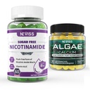 NEVISS Nicotinamida 500mg chicletes + Algas marinhas chicletes de cálcio