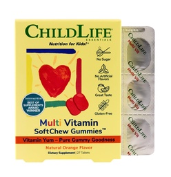 ESSENCIAIS FILHOS Kids Multivitamin Pastilhas Macio – Kids Vitaminas, Multivitamin para Crianças, Gummies Multivitamin, Vitaminas Toddler, Crianças Vitamina mastigável, Açúcar livre - Laranja natural, 27 Comprimidos