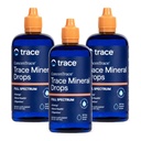 Minerais Trace Drops de concentrace .Minerais de espectro completo .Ionic Liquid Magnésio, Cloreto, Potássio . Baixo sódio . Energia, Eletrólitos, Hidratação .. 288 Dia Fornecimento, 8 fl oz (Pacote de 3)