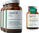 ALGAECAL Plus Bundle - Free 4-in-1 Vitamina D3 Completo e Algas Vermelhas Cálcio com 16 Nutrientes Ósseos Suportadores, Clinicamente Suportados para Aumentar a Densidade Óssea e Aumentar o Sistema Imune