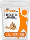 BulkSupplements.com Extrato Longjack em pó - Tongkat Ali Extract, Tongkat Ali para homens e mulheres - Sem glúten, 1g por serviço, 250g (8,8 onças) (Pacote de 1)