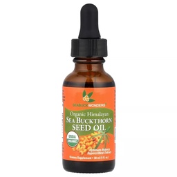 SeabuckWonders Sea Buckthorn Seed Oil, 100% Certified Organic, 1 FL OZ